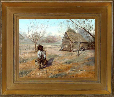 William Howe : Farm Scene with Negro Boy