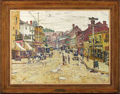 Felicie Waldo Howell : New England Street Scene