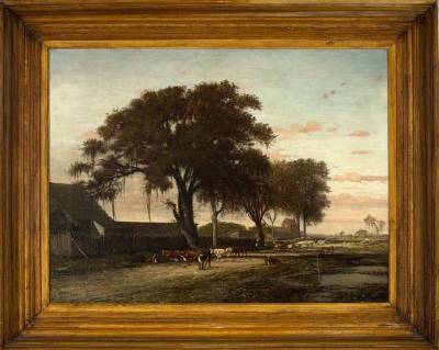 Richard Clague : Rural Louisiana Farm Scene