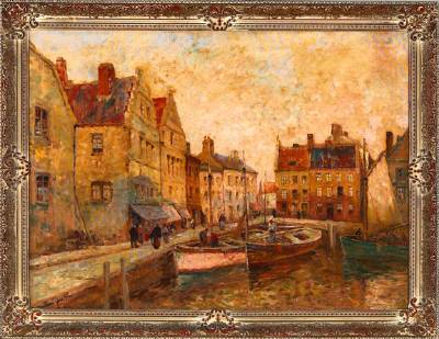 Dennis Ainsley : Harbor Village Scene