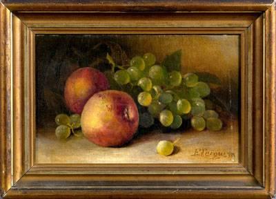 Eugene Ferguson : Still Life with Peaches and Grapes