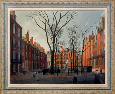 Thomas Fransioli : Louisburg Square, Boston, 1950