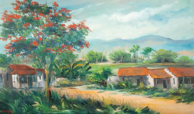 Rafael Benavides Alvarez : Paisaje del cerro