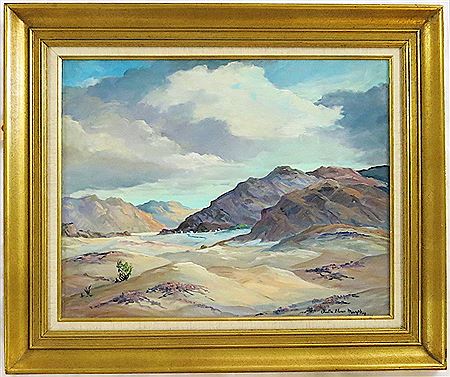 Chester Glenn Murphy : Desert landscape with verbena wildflowers