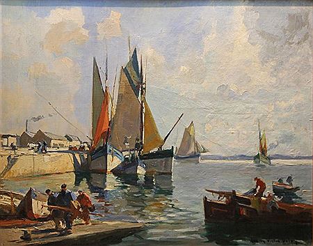 Lucien Victor Felix Delpy : Le Port de Concarneau