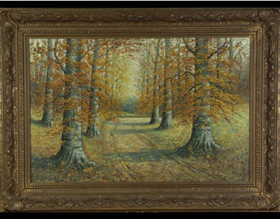 Fred E Pearce : A woodsy landscape