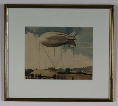 Paul Immel : Depicts zepplin