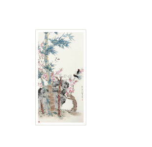 Wenzhen Gong : BIRDS AND BAMBOO