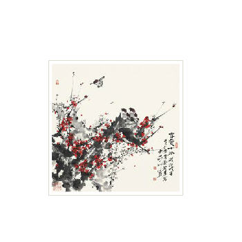 Hongjun Rong : BIRD AND PLUM BLOSSOM