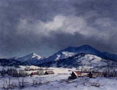 Jean Parrish : New Mexico Winter Scene