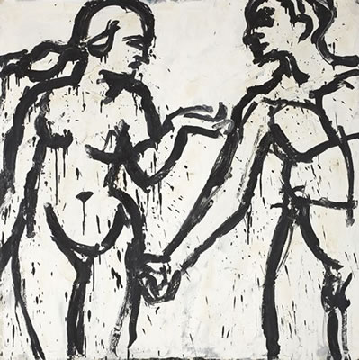 Lester Frederick Johnson : Adam and Eve After Dürer, 1965