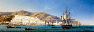 Antoine Léon Morel Fatio : Vue du port d'Alger