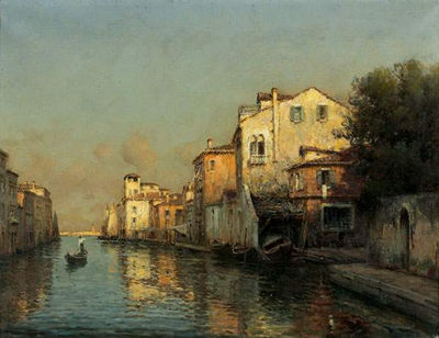 Joseph Antoine Bouvard : GONDOLE À VENISE