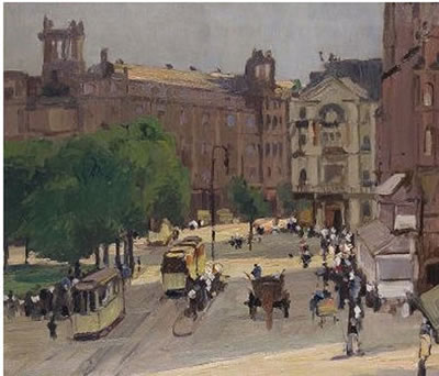 Wilhelm Lucas : Am Wilhelmsplatz in Düsseldorf