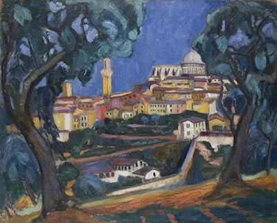 Arthur Kaufmann : Blick auf Siena