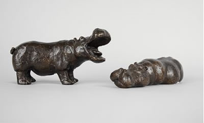 Kurt Arentz : Dozing and laughing hippo