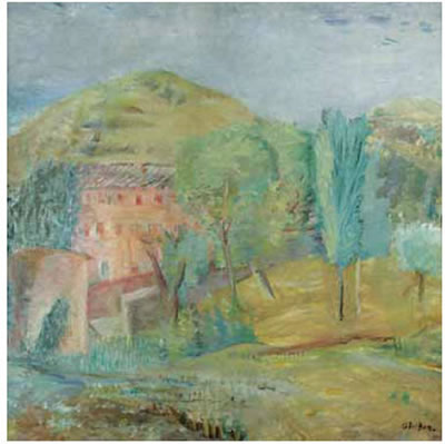 Angelo Del Bon : Paesaggio assolato