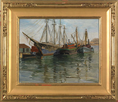 George L Morris : Harbor Scene