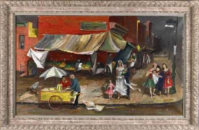 Louis (Luigi) Bosa : Untitled street scene