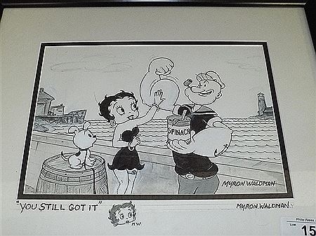 Myron Waldman : 'Flexing for Betty Boop'