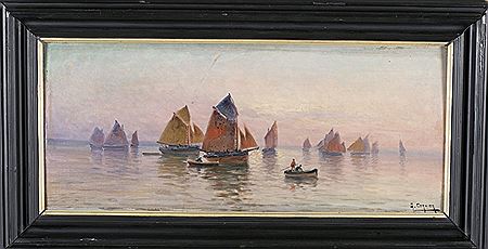 Gaston Corbier : Regatta Scene