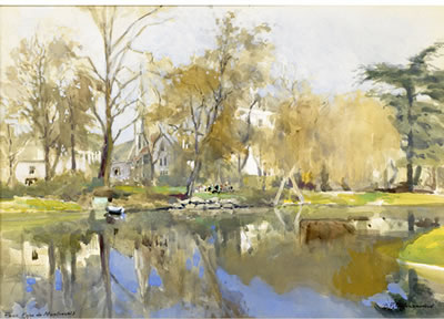 Fedor P Blagonavrov : Paris, Parc de Montsouris, 1948