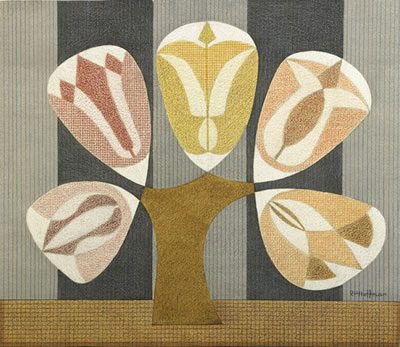 Richard Peter Hoffman : Two works of art: Trio No. 2, 1960 AND Tulip Tree, 1960