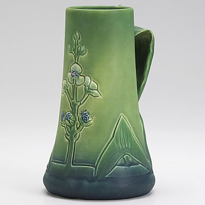 Rose Fechheimer : Mat tankard with spiderwort