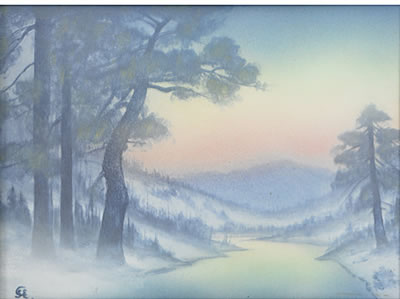 Sallie (Sara) Elizabeth Coyne : Snow covered landscape