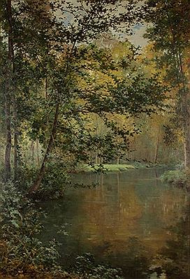 Paul Jean Marie Sain : Cours d'eau en forêt