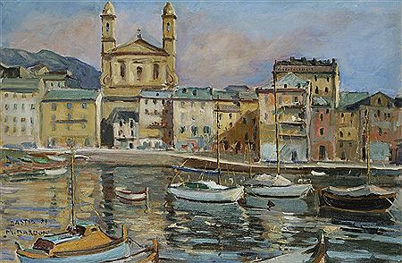 Marc Bardon : Corse, Bastia, le Vieux port