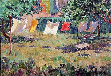 Émile Dorree : Le fil à linge