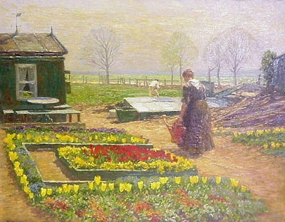 Wilhelm Claudius : Tending the garden