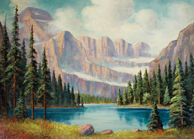 Harry Leonard Lopp : Grinnell Glacier, Glacier Park