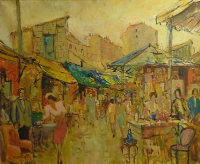 Maurice Montet : Place de marché ou puces