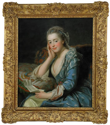 Alexander Roslin : Portrait of Comtesse de Bonneval, née Biron, dressed 'à la sultane'