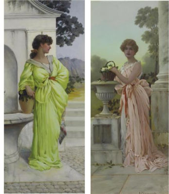 Charles Frederick Lowcock : TWO BEAUTIES (2)