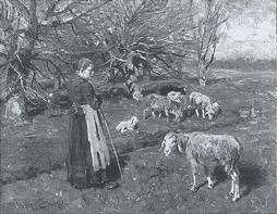 Herman Hartwich : Watching the Sheep