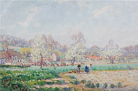 Alfred Hazledine : Ploughing the field