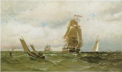 Harry (Henry) Chase : Several ships at sail