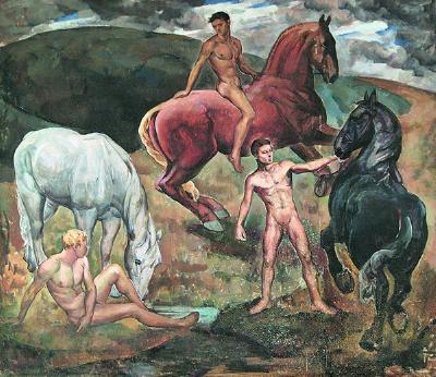 Kenneth Earl Bates : Young Men and Horses