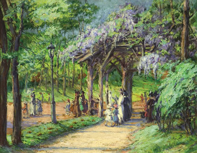 Harriette Bowdoin : Wisteria Pergola, Central Park