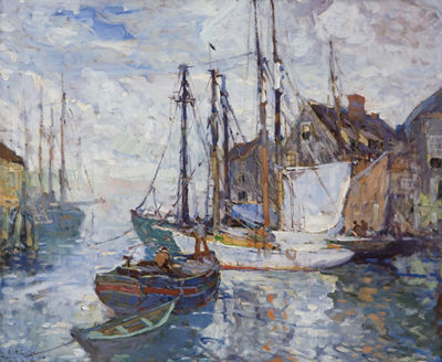 Harry Aiken Vincent : 'An Unfrequented Harbor, Cape Ann'