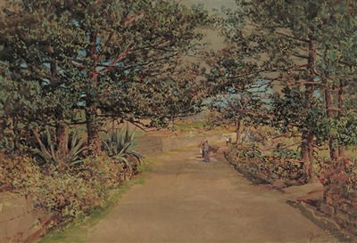 Prosper Louis Senat : ALONG THE ROAD, BERMUDA