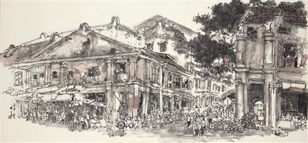 Tze Peng Lim : STREET SCENES NEAR BOAT QUAY