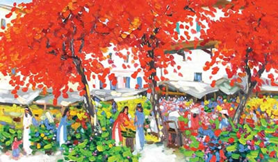 Lam Duc Manh : Flower Market