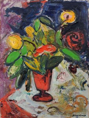 Ernst Hassebrauk : Blumen i.[n einer] Vase