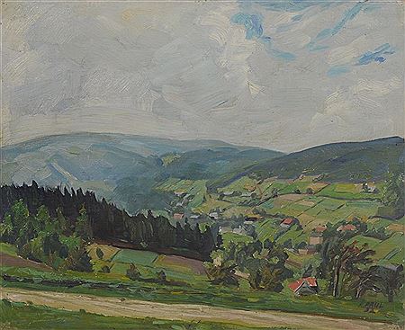 Karl Gustav Paul : Schwarzbach - Isergebirge.