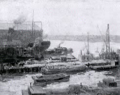 Arthur James Emery Powell : Barge Docks, North River