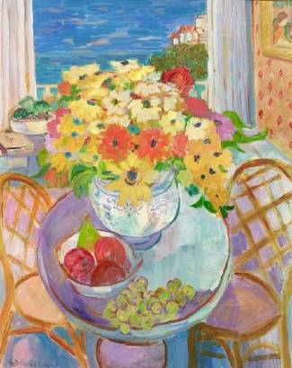 Geraldine Riley Douglas Goldman : Flowers with a View